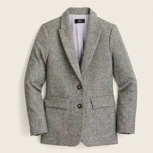 J.Crew Sommerset Oversized Blazer in Graphite English Wool Herringbone